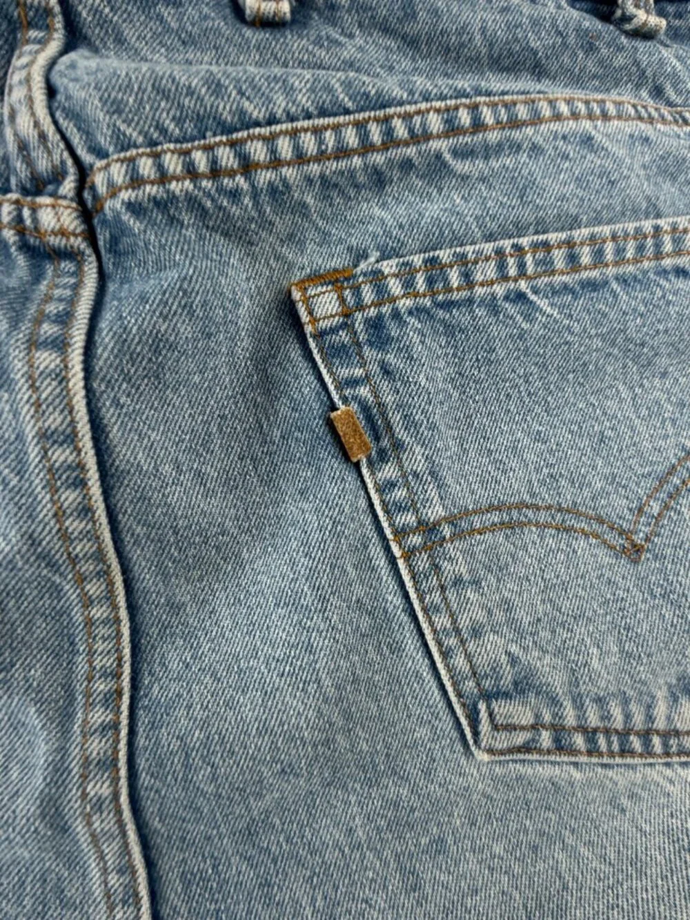 VTG Levis 886 Leather Tab Denim Jeans Men 1986 Blue Pockets Adult ACTL 45X25